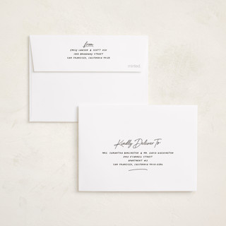 This is a latte petite holiday cards with standard by Hooray Creative called year in review printing on recycled smooth signature in petite