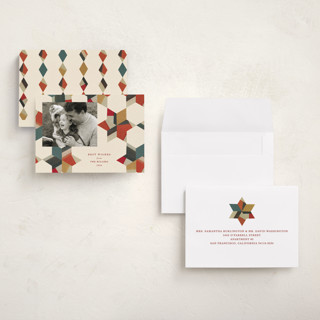 This is a cinnamon petite holiday cards with standard by Sumak Studio called paper craft printing on recycled smooth signature in petite