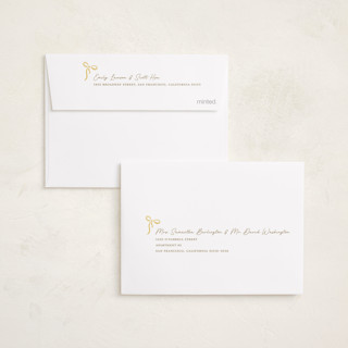 This is a cream petite holiday cards with standard by Jenny Millington called merry greeting printing on recycled smooth signature in petite