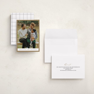 This is a coal petite holiday cards with standard by Angela Thompson called edge printing on recycled smooth signature in petite