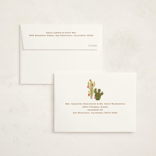 This is a candy cane petite holiday cards with standard by Sarah Knight called howdy holidays y'all printing on signature in petite