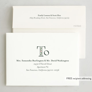 This is a mist petite holiday cards with standard by Baumbirdy called nostalgia printing on recycled smooth signature in petite