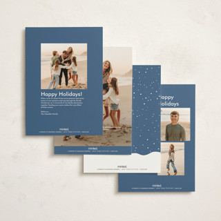 This is a winter dusk petite holiday cards with standard by Eve Schultz called peace on earth printing on signature in petite