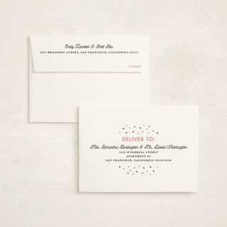 This is a winter dusk petite holiday cards with standard by Eve Schultz called peace on earth printing on signature in petite