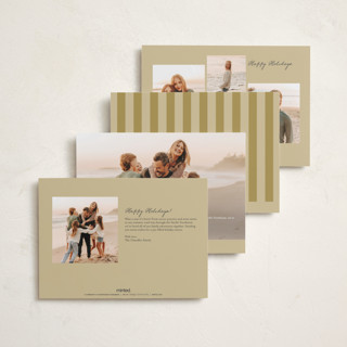 This is a marigold petite holiday cards with standard by Kelly Schmidt called handdrawn christmas printing on recycled smooth signature in petite