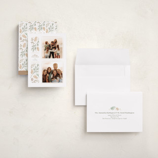 This is a snow petite holiday cards with standard by Jennifer Wick called sedgwick printing on recycled smooth signature in petite