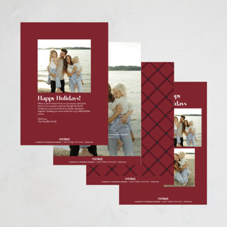 This is a ash petite holiday cards with standard by Ani Somi called vignette printing on recycled smooth signature in petite
