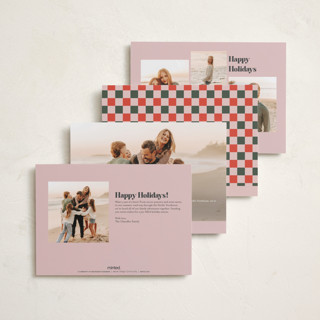 This is a gumdrop petite holiday cards with standard by Brooke Chandler called tripled joy printing on recycled smooth signature in petite