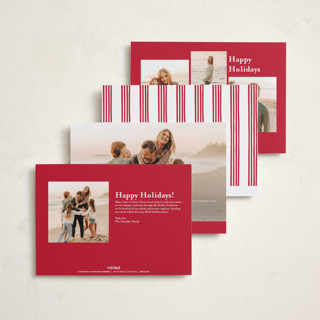 This is a snow petite holiday cards with standard by Iveta Angelova called ribbon framed printing on recycled smooth signature in petite