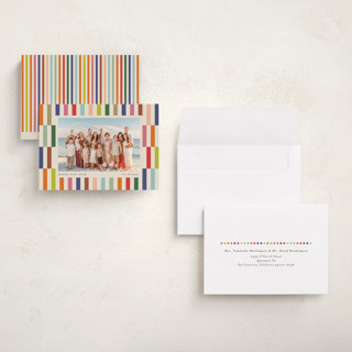 This is a creme petite holiday cards with standard by chocomocacino called pabassinas printing on recycled smooth signature in petite