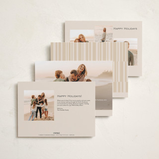 This is a eggnog petite holiday cards with standard by Ekko Studio called merry stack printing on recycled smooth signature in petite