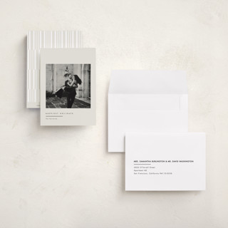 This is a latte petite holiday cards with standard by Carolyn Nicks called hartford printing on recycled smooth signature in petite