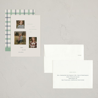 This is a mist petite holiday cards with standard by Baumbirdy called sentiment printing on recycled smooth signature in petite