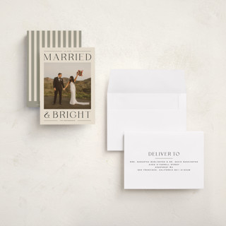 This is a licorice petite holiday cards with standard by Ekko Studio called happy headlines printing on recycled smooth signature in petite