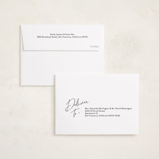 This is a goldenrod petite holiday cards with standard by Kacey Kendrick Wagner called bright message printing on recycled smooth signature in petite