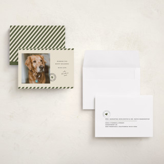 This is a forest petite holiday cards with standard by Roxy Cervantes called mostly good printing on recycled smooth signature in petite