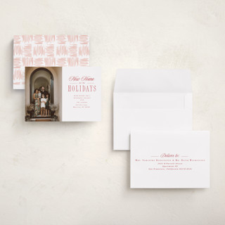 This is a cherry petite holiday cards with standard by Hannah Williams called new home holiday printing on recycled smooth signature in petite