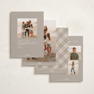 This is a snow petite holiday cards with standard by Robert and Stella called film collage printing on recycled smooth signature in petite