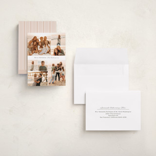 This is a espresso petite holiday cards with standard by Cindy Reynolds called our view printing on recycled smooth signature in petite