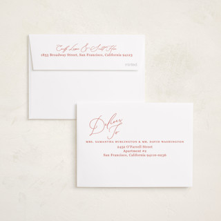 This is a peppermint petite holiday cards with standard by Carrie ONeal called peppermint strip printing on recycled smooth signature in petite
