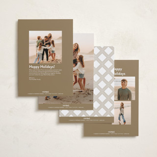 This is a snow petite holiday cards with standard by Kristie Kern called here we go! printing on recycled smooth signature in petite