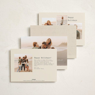 This is a vanilla petite holiday cards with standard by jinseikou called catskill printing on recycled smooth signature in petite