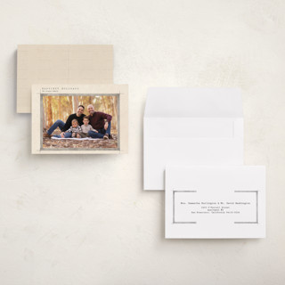 This is a vanilla petite holiday cards with standard by jinseikou called catskill printing on recycled smooth signature in petite