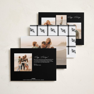 This is a snow petite holiday cards with standard by Chris Griffith called frame of happiness printing on recycled smooth signature in petite