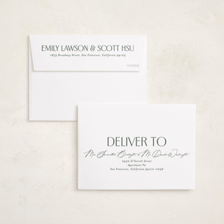 This is a pine petite holiday cards with standard by Brianne Larsen called glory oval printing on recycled smooth signature in petite