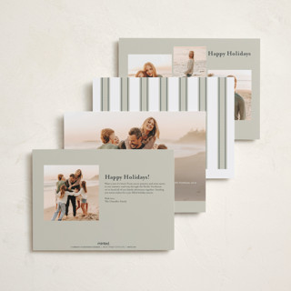 This is a snowflake petite holiday cards with standard by Chris Griffith called holiday fun printing on recycled smooth signature in petite