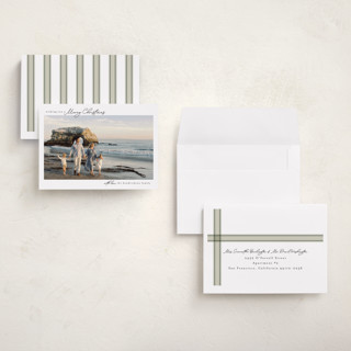 This is a snowflake petite holiday cards with standard by Chris Griffith called holiday fun printing on recycled smooth signature in petite