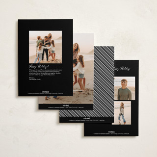 This is a snowcap petite holiday cards with standard by Pixel and Hank called christmas card printing on signature in petite