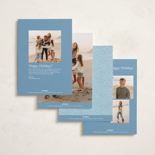 This is a sea spray petite holiday cards with standard by Corinne Malesic called tis the sea-sun printing on recycled smooth signature in petite