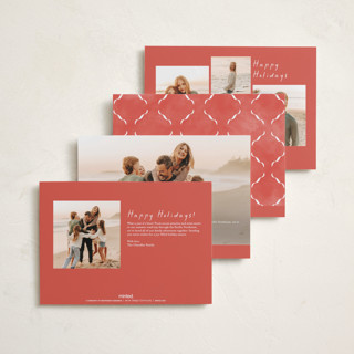 This is a pomegranate petite holiday cards with standard by Susan Zinader called whimsical bow printing on recycled smooth signature in petite