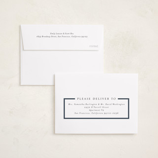 This is a midnight petite holiday cards with standard by Chris Griffith called holiday feels printing on recycled smooth signature in petite