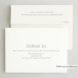 This is a snow petite holiday cards with standard by Yaling Hou Suzuki called chapter 2025 printing on recycled smooth signature in petite