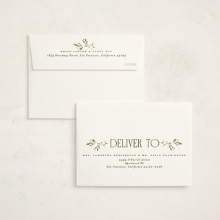 This is a festive petite holiday cards with standard by Erin L. Wilson called hearth printing on signature in petite