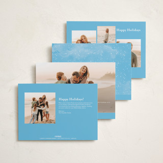 This is a frost petite holiday cards with standard by Anastasia Makarova called so merrier together printing on recycled smooth signature in petite