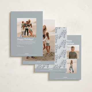 This is a winter petite holiday cards with standard by Elly called peaceful arch printing on recycled smooth signature in petite