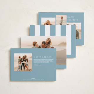 This is a first snow petite holiday cards with standard by Casey Miller called come together printing on signature in petite
