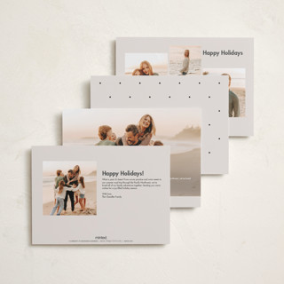 This is a vanilla petite holiday cards with standard by Lea Delaveris called new view printing on recycled smooth signature in petite