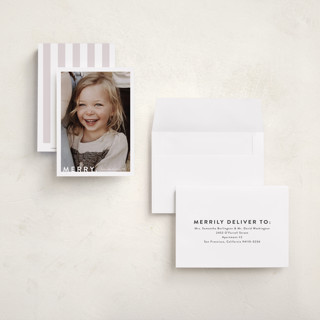 This is a snow petite holiday cards with standard by Kasia Labocki called the portrait printing on recycled smooth signature in petite