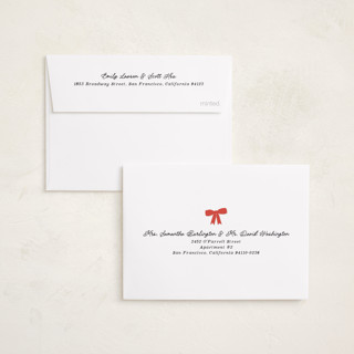 This is a cherry petite holiday cards with standard by Pati Cascino called robin printing on signature in petite