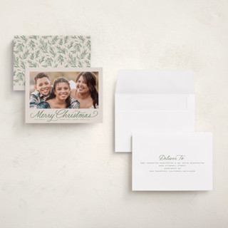 This is a fir petite holiday cards with standard by Everett Paper Goods called classically printing on signature in petite