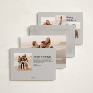 This is a ecru petite holiday cards with standard by Dana Duricekova called airy printing on recycled smooth signature in petite