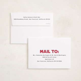 This is a snow petite holiday cards with standard by Maria Alou called memory squares printing on signature in petite