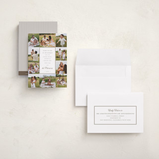 This is a gingerbread petite holiday cards with standard by Emily Betts called ten printing on recycled smooth signature in petite