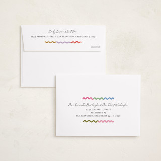 This is a jubilee petite holiday cards with standard by Kercia Jane called colorful beginnings printing on signature in petite