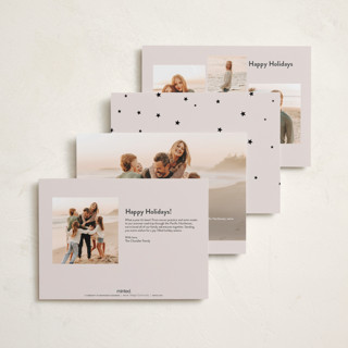 This is a blush petite holiday cards with standard by Iveta Angelova called messy & bright printing on signature in petite