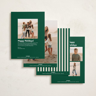 This is a mistletoe petite holiday cards with standard by Ekko Studio called bold & bright printing on signature in petite